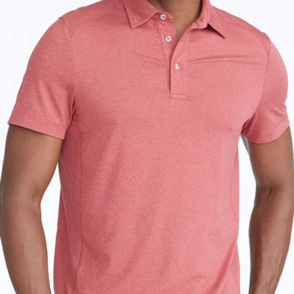 UNTUCKit MENS POLO SHIRT RED SIZE LARGE Style: Clavidor Performance